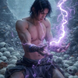 Discover AI-generated elemental mage art — handsome male fire, ice, lightning, and earth mages wielding raw magical power in stunning fantasy battle scenes. UHD digital art.