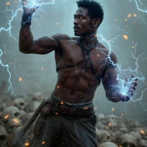Discover AI-generated elemental mage art — handsome male fire, ice, lightning, and earth mages wielding raw magical power in stunning fantasy battle scenes. UHD digital art.