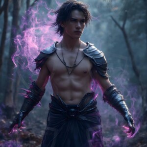 Discover AI-generated elemental mage art handsome male fire, ice, lightning, and earth mages wielding raw magical power in stunning fantasy battle scenes. UHD digital art.