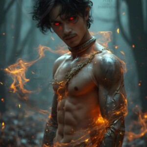 Discover AI-generated elemental mage art handsome male fire, ice, lightning, and earth mages wielding raw magical power in stunning fantasy battle scenes. UHD digital art.