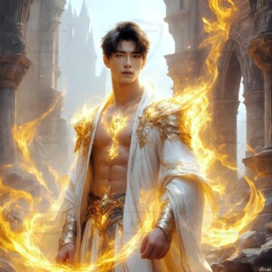 Discover AI-generated elemental mage art — handsome male fire, ice, lightning, and earth mages wielding raw magical power in stunning fantasy battle scenes. UHD digital art.