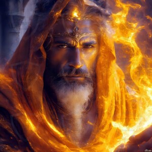 Discover AI-generated elemental mage art — handsome male fire, ice, lightning, and earth mages wielding raw magical power in stunning fantasy battle scenes. UHD digital art.