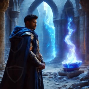 Discover AI-generated elemental mage art — handsome male fire, ice, lightning, and earth mages wielding raw magical power in stunning fantasy battle scenes. UHD digital art.