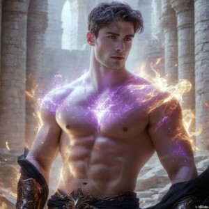 Discover AI-generated elemental mage art — handsome male fire, ice, lightning, and earth mages wielding raw magical power in stunning fantasy battle scenes. UHD digital art.