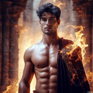Discover AI-generated elemental mage art — handsome male fire, ice, lightning, and earth mages wielding raw magical power in stunning fantasy battle scenes. UHD digital art.