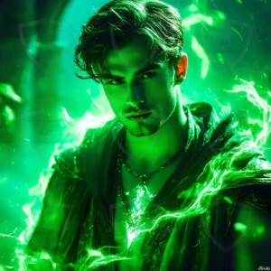 Discover AI-generated elemental mage art — handsome male fire, ice, lightning, and earth mages wielding raw magical power in stunning fantasy battle scenes. UHD digital art.