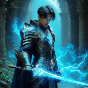 Discover AI-generated elemental mage art — handsome male fire, ice, lightning, and earth mages wielding raw magical power in stunning fantasy battle scenes. UHD digital art.