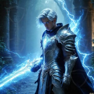 Discover AI-generated elemental mage art — handsome male fire, ice, lightning, and earth mages wielding raw magical power in stunning fantasy battle scenes. UHD digital art.