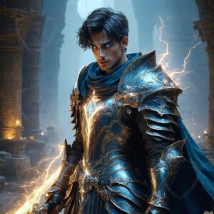Discover AI-generated elemental mage art — handsome male fire, ice, lightning, and earth mages wielding raw magical power in stunning fantasy battle scenes. UHD digital art.
