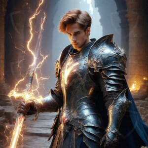 Discover AI-generated elemental mage art — handsome male fire, ice, lightning, and earth mages wielding raw magical power in stunning fantasy battle scenes. UHD digital art.