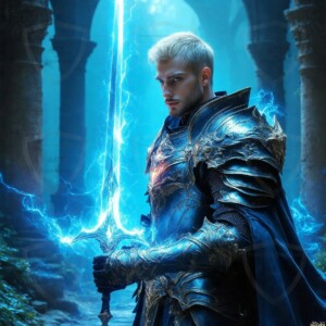 Discover AI-generated elemental mage art — handsome male fire, ice, lightning, and earth mages wielding raw magical power in stunning fantasy battle scenes. UHD digital art.
