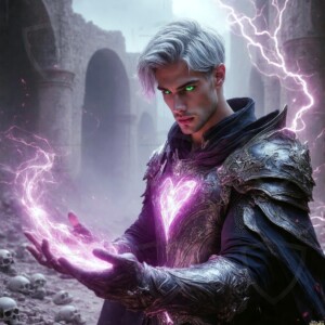 Discover AI-generated elemental mage art — handsome male fire, ice, lightning, and earth mages wielding raw magical power in stunning fantasy battle scenes. UHD digital art.
