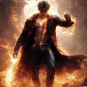 Discover AI-generated elemental mage art — handsome male fire, ice, lightning, and earth mages wielding raw magical power in stunning fantasy battle scenes. UHD digital art.