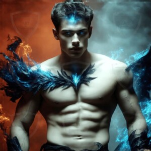 Discover AI-generated elemental mage art — handsome male fire, ice, lightning, and earth mages wielding raw magical power in stunning fantasy battle scenes. UHD digital art.