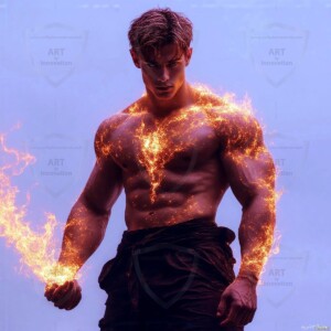 Discover AI-generated elemental mage art — handsome male fire, ice, lightning, and earth mages wielding raw magical power in stunning fantasy battle scenes. UHD digital art.