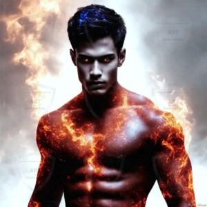 Discover AI-generated elemental mage art — handsome male fire, ice, lightning, and earth mages wielding raw magical power in stunning fantasy battle scenes. UHD digital art.