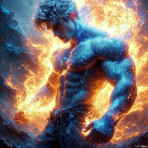 Discover AI-generated elemental mage art — handsome male fire, ice, lightning, and earth mages wielding raw magical power in stunning fantasy battle scenes. UHD digital art.