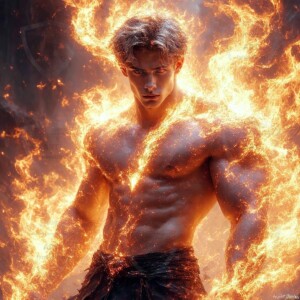 Discover AI-generated elemental mage art — handsome male fire, ice, lightning, and earth mages wielding raw magical power in stunning fantasy battle scenes. UHD digital art.