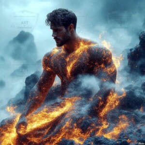 Discover AI-generated elemental mage art — handsome male fire, ice, lightning, and earth mages wielding raw magical power in stunning fantasy battle scenes. UHD digital art.