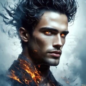 Discover AI-generated elemental mage art — handsome male fire, ice, lightning, and earth mages wielding raw magical power in stunning fantasy battle scenes. UHD digital art.