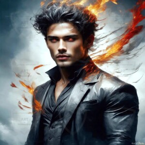 Discover AI-generated elemental mage art — handsome male fire, ice, lightning, and earth mages wielding raw magical power in stunning fantasy battle scenes. UHD digital art.