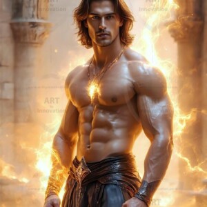 Discover AI-generated elemental mage art — handsome male fire, ice, lightning, and earth mages wielding raw magical power in stunning fantasy battle scenes. UHD digital art.