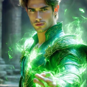 Discover AI-generated elemental mage art — handsome male fire, ice, lightning, and earth mages wielding raw magical power in stunning fantasy battle scenes. UHD digital art.