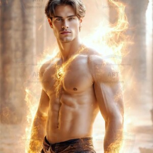 Discover AI-generated elemental mage art — handsome male fire, ice, lightning, and earth mages wielding raw magical power in stunning fantasy battle scenes. UHD digital art.