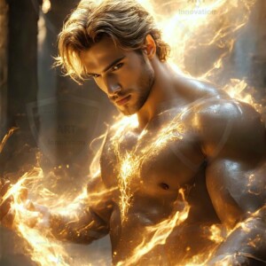 Discover AI-generated elemental mage art — handsome male fire, ice, lightning, and earth mages wielding raw magical power in stunning fantasy battle scenes. UHD digital art.