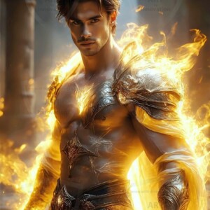 Discover AI-generated elemental mage art — handsome male fire, ice, lightning, and earth mages wielding raw magical power in stunning fantasy battle scenes. UHD digital art.