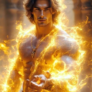 Discover AI-generated elemental mage art — handsome male fire, ice, lightning, and earth mages wielding raw magical power in stunning fantasy battle scenes. UHD digital art.