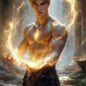 Discover AI-generated elemental mage art — handsome male fire, ice, lightning, and earth mages wielding raw magical power in stunning fantasy battle scenes. UHD digital art.