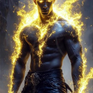 Discover AI-generated elemental mage art — handsome male fire, ice, lightning, and earth mages wielding raw magical power in stunning fantasy battle scenes. UHD digital art.