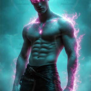 Discover AI-generated elemental mage art — handsome male fire, ice, lightning, and earth mages wielding raw magical power in stunning fantasy battle scenes. UHD digital art.