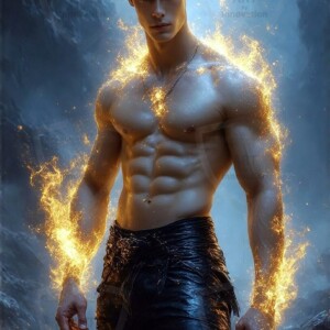 Discover AI-generated elemental mage art — handsome male fire, ice, lightning, and earth mages wielding raw magical power in stunning fantasy battle scenes. UHD digital art.