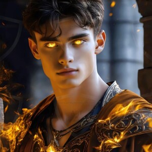 Discover AI-generated elemental mage art — handsome male fire, ice, lightning, and earth mages wielding raw magical power in stunning fantasy battle scenes. UHD digital art.