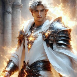Discover AI-generated elemental mage art — handsome male fire, ice, lightning, and earth mages wielding raw magical power in stunning fantasy battle scenes. UHD digital art.