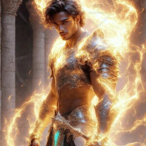 Discover AI-generated elemental mage art — handsome male fire, ice, lightning, and earth mages wielding raw magical power in stunning fantasy battle scenes. UHD digital art.