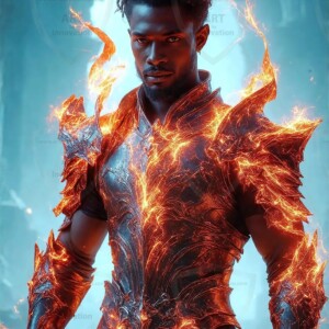 Discover AI-generated elemental mage art — handsome male fire, ice, lightning, and earth mages wielding raw magical power in stunning fantasy battle scenes. UHD digital art.