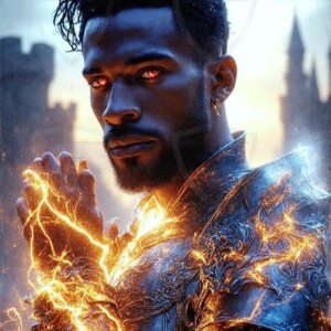 Discover AI-generated elemental mage art — handsome male fire, ice, lightning, and earth mages wielding raw magical power in stunning fantasy battle scenes. UHD digital art.