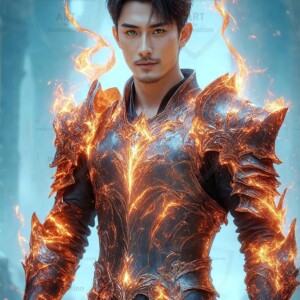 Discover AI-generated elemental mage art — handsome male fire, ice, lightning, and earth mages wielding raw magical power in stunning fantasy battle scenes. UHD digital art.