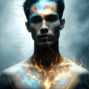 Discover AI-generated elemental mage art — handsome male fire, ice, lightning, and earth mages wielding raw magical power in stunning fantasy battle scenes. UHD digital art.