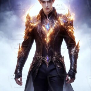 Discover AI-generated elemental mage art — handsome male fire, ice, lightning, and earth mages wielding raw magical power in stunning fantasy battle scenes. UHD digital art.