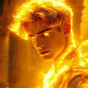 Discover AI-generated elemental mage art — handsome male fire, ice, lightning, and earth mages wielding raw magical power in stunning fantasy battle scenes. UHD digital art.