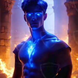 Discover AI-generated elemental mage art — handsome male fire, ice, lightning, and earth mages wielding raw magical power in stunning fantasy battle scenes. UHD digital art.