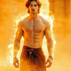 Discover AI-generated elemental mage art — handsome male fire, ice, lightning, and earth mages wielding raw magical power in stunning fantasy battle scenes. UHD digital art.