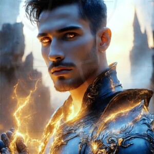 Discover AI-generated elemental mage art — handsome male fire, ice, lightning, and earth mages wielding raw magical power in stunning fantasy battle scenes. UHD digital art.