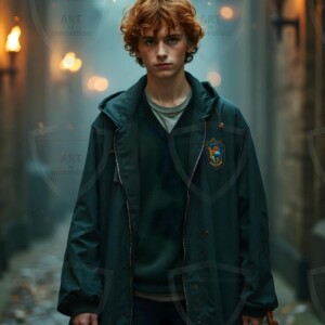 Explore AI-generated House Ravenclaw art handsome shirtless wizards from the raven house of Hogwarts summoning massive protective ravens. Fantasy wizard school digital art.