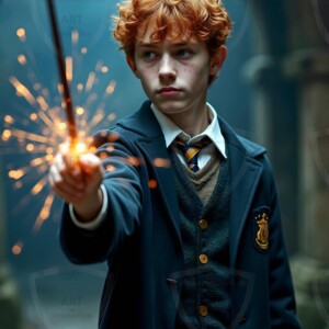 Explore AI-generated House Ravenclaw art handsome shirtless wizards from the raven house of Hogwarts summoning massive protective ravens. Fantasy wizard school digital art.