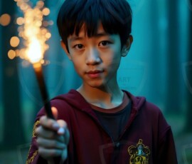 AI-generated wizards of the lion house handsome shirtless mages of the wizard academy conjuring great white lions in cinematic UHD fantasy art.
